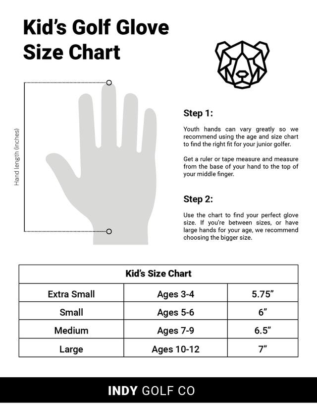 Kid's Pink Golf Glove